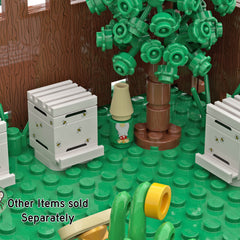Green Garden Gnome - Custom Printed - Made Using LEGO® Parts