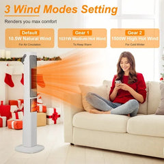 1500W Ceramic Tower Space Heater
