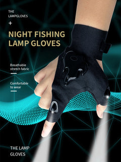 LED Light Fishing Gloves
