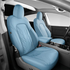 TESERY Nappa Leather Seat Covers for Model 3 Highland & Model Y Juniper