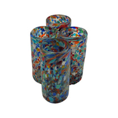Hand-Blown Double Shot Glass | Mexican Confetti Glassware