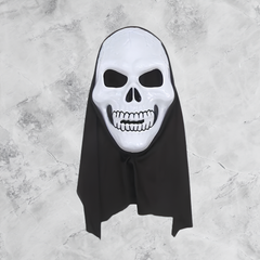 Skull Mask Gauze Hood for Masquerade Party Props