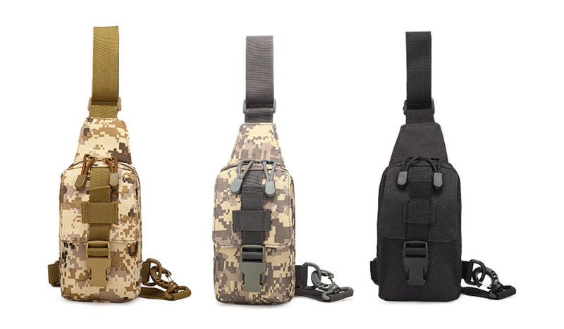 Tactical Shoulder Bag with Field Camouflage Design
