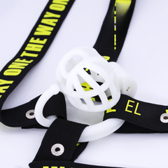 Men's Chastity Lock with Three-Way Restraint Strap