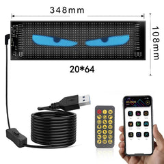 USB Car Flexible Bluetooth LED Display