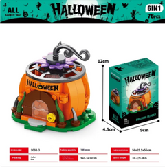 Halloween Pumpkin House Building Blocks