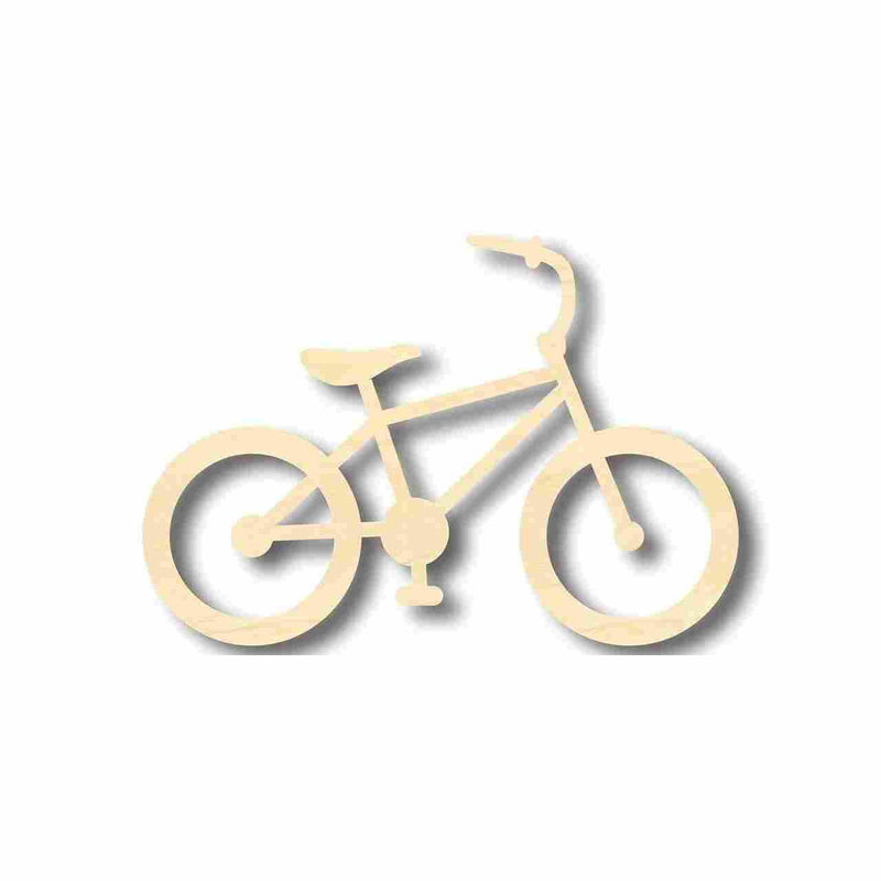 Unfinished Wood Bicycle Bike Shape - Craft - up to 46