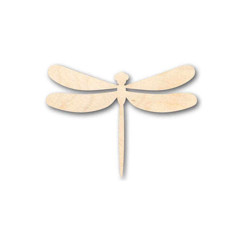 Unfinished Wood Dragonfly Shape - Insect - Wildlife - Craft - up to 46