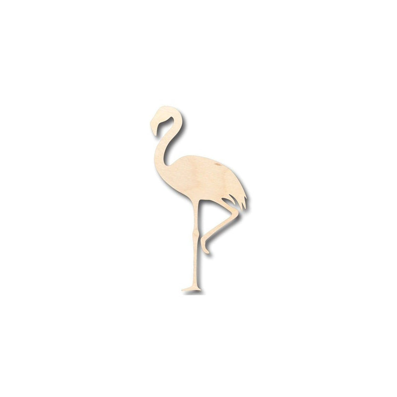 Unfinished Wood Flamingo Shape - Animal - Bird - Wildlife - Craft - up to 46