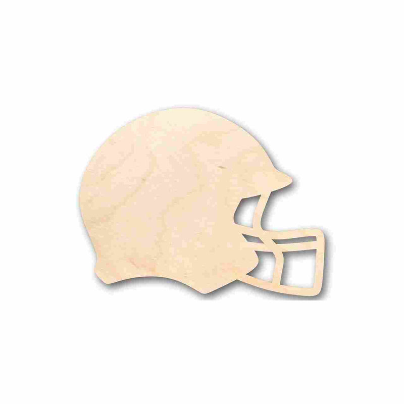 Unfinished Wood Football Helmet Shape - NFL DIY Helmet - Craft - up to 46