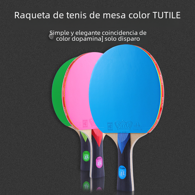Tuttle Professional High Elasticity Long Handle Table Tennis Bat