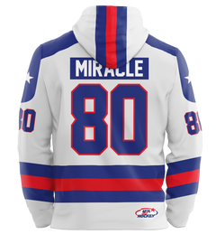 USA Hockey Miracle on Ice 1980 Authentic White Adult Hoodie