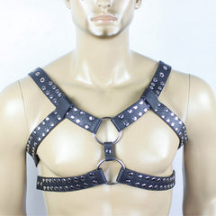 Men's Leather Corset for Adult Play and Performance