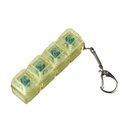 Transparent Decompression Shaft Tester Light-Up Keychain