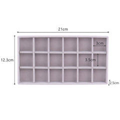 Velvet Jewelry Box Display Tray Drawer Storage Jewelry Holder For Ring Earrings Necklace Bracelet Soft Velvet Organizer Case Velvet Display Holder for Earrings Ring Bracelet Necklace