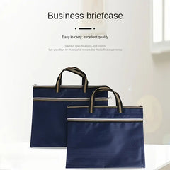 Portable Oxford Cloth Zipper Briefcase for A4 Documents