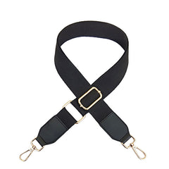 Adjustable Cotton Webbing & PU Leather Shoulder Strap