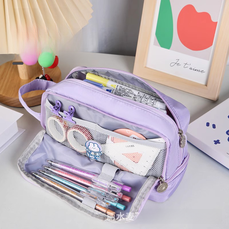 Kuromi Large Capacity Dual-Layer Pencil Case