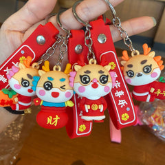 New Year Dragon Keychain Pendant for Bags and Gifts