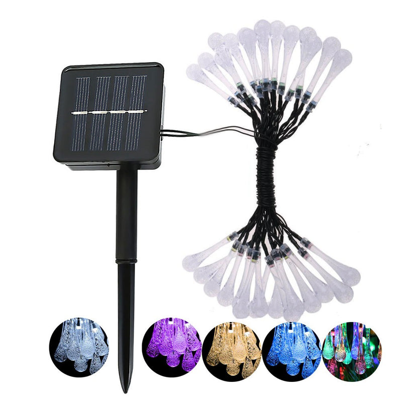 Solar Water Drop Colorful Lights