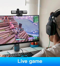 Webcam 1080P Full HD Autofocus Web Camera With Speaker Microphone USB Cam for PC Computer Laptop Video Calling Work Gaming 3D Noise Reduction