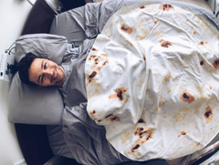 Milk Velvet Blanket, Burrito Blanket for Home Use
