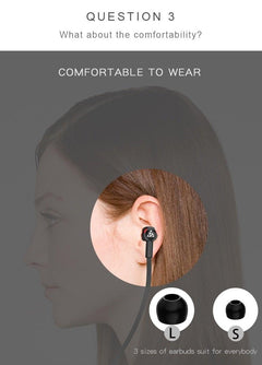 Wired in-Ear Headphones With Tangle-Free Cord Noise Isolating Bass Driven Sound Metal Earphones Carry Case Ear Bud Tips In-ear Earphone  Super Bass Sound Sport Headset With Mic for Phones Ear Phone For Women 3.5mm