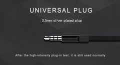 Wired in-Ear Headphones With Tangle-Free Cord Noise Isolating Bass Driven Sound Metal Earphones Carry Case Ear Bud Tips In-ear Earphone  Super Bass Sound Sport Headset With Mic for Phones Ear Phone For Women 3.5mm