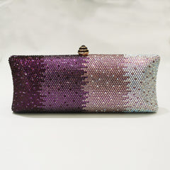 Gradient Rhinestone Evening Clutch Bag