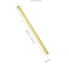 Transparent Glass Straws - Colorful and Heat-Resistant