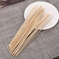 100 Natural Bamboo Skewers for BBQ and Parties