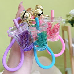 Exquisite Acrylic Wheat Ear Keychain Pendant Jewelry