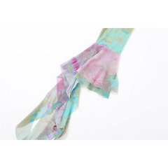 Tie-Dye Fairy Set – Butterfly Crop Top & Wrap Mini Skirt