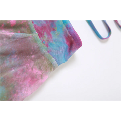 Tie-Dye Fairy Set – Butterfly Crop Top & Wrap Mini Skirt