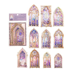 Mocard PET Laser Gold Journal Sticker Pack