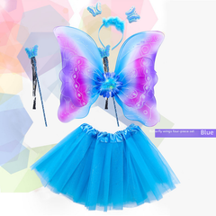 Children's Angel Wings & Colorful Butterfly Wing Set