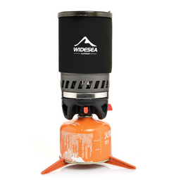 Outdoor Energy-Saving Camping Coffee Cup Cooking System (Black)
