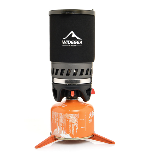 Outdoor Energy-Saving Camping Coffee Cup Cooking System (Black)