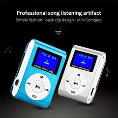 Mini Portable Metal Clip MP3 Player with Screen