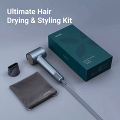 xCool Negative Ions High-Speed Hair Dryer with Thermo-Control, Silver Blue