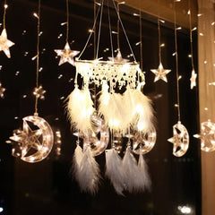 Creative Dream Catcher Night Light Hanging Ornament