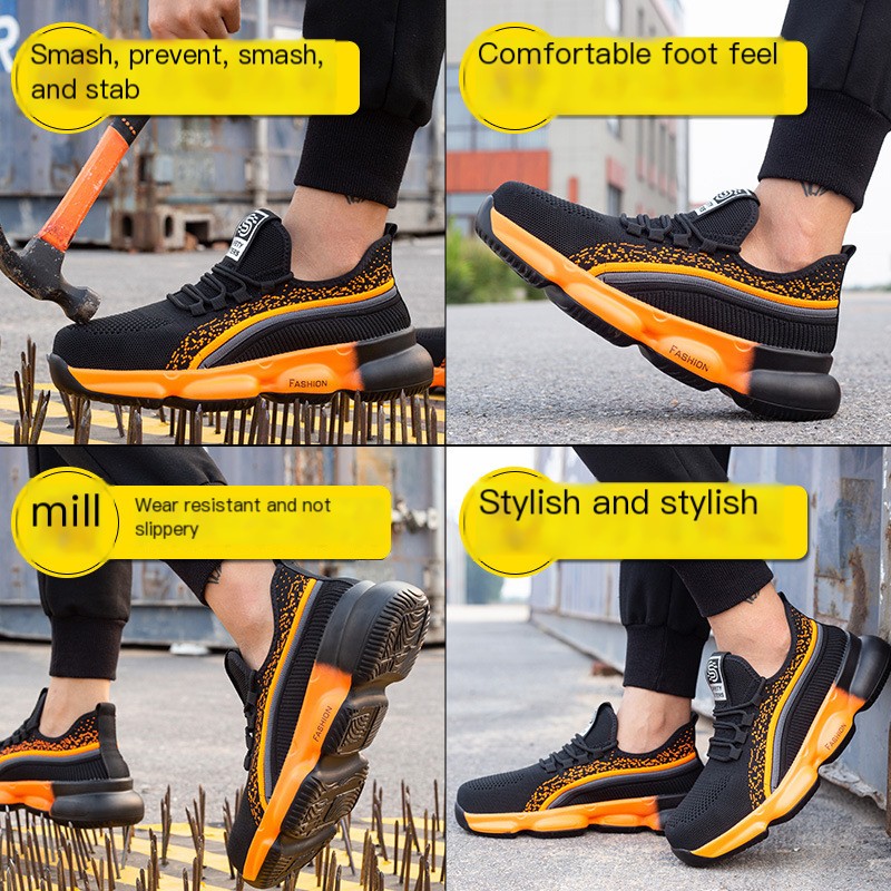 Breathable Safety Work Shoes with Anti-Puncture Design