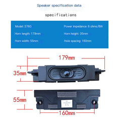 High-Fidelity Track Style Passive Multimedia Speakers
