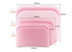 Eco-Friendly Silicone Food Storage Bags - Large Capacity