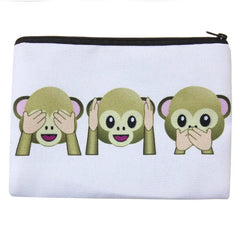 Funny Monkey Travel Makeup Case Organizer for Women