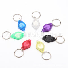 LED Keychain Light - No-Screw Plastic Design