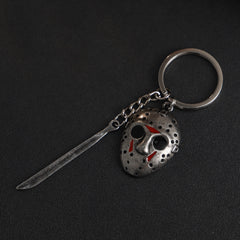 Jason Mask Alloy Car Keychain - Creative Pendant Gift