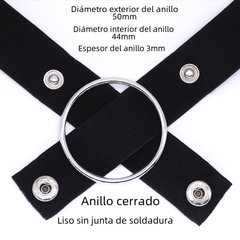 Men's Chastity Lock with Three-Way Restraint Strap