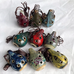 Multi tone ceramic Whistle Flute