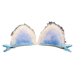 Plush Cat Ears Hairpin for Girls - Cute Cartoon Clips